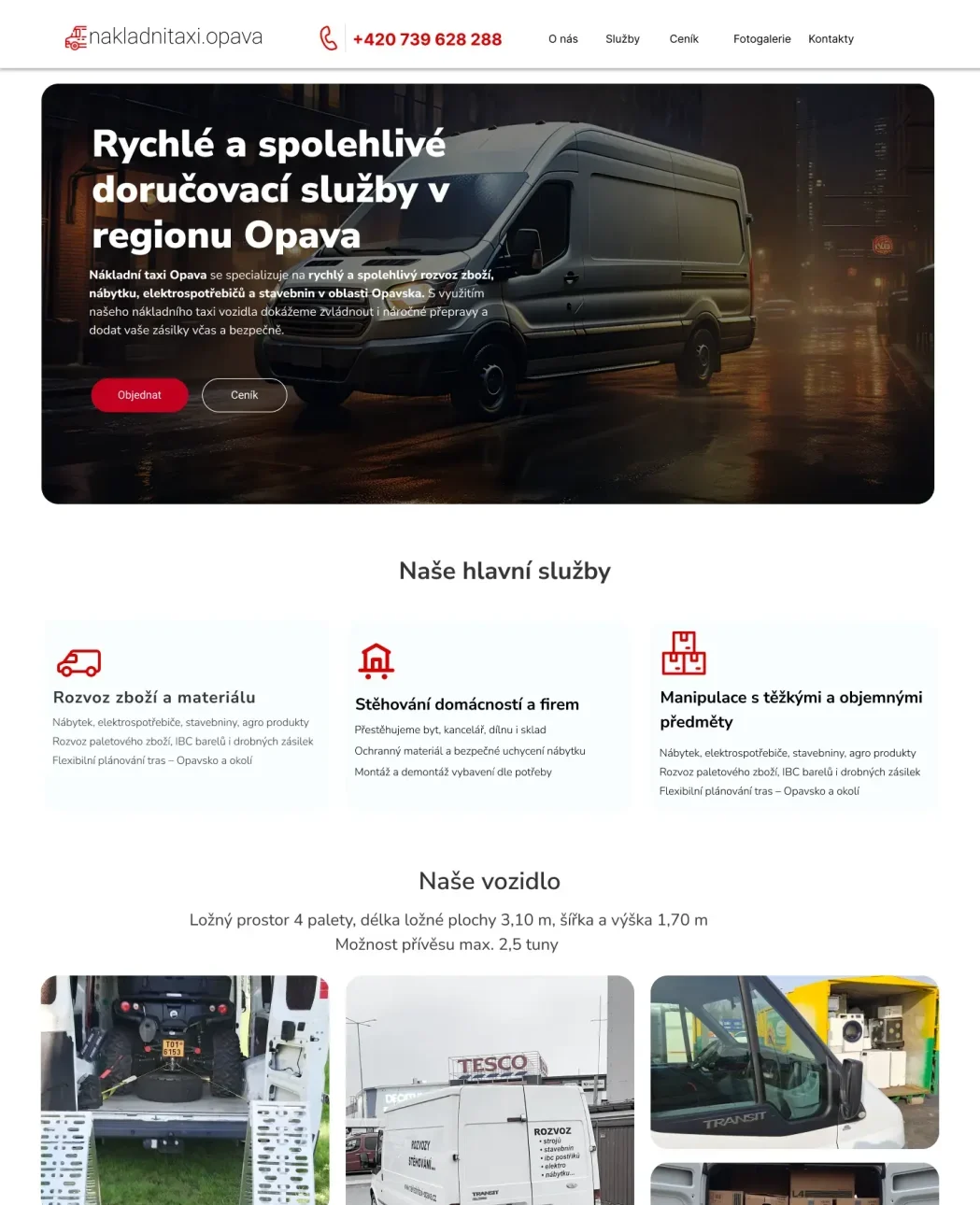 Nákladní taxi Opava